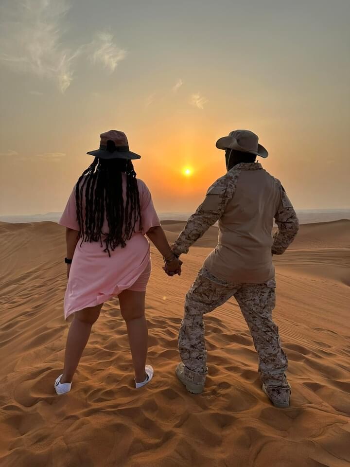 Sunset In The Desert