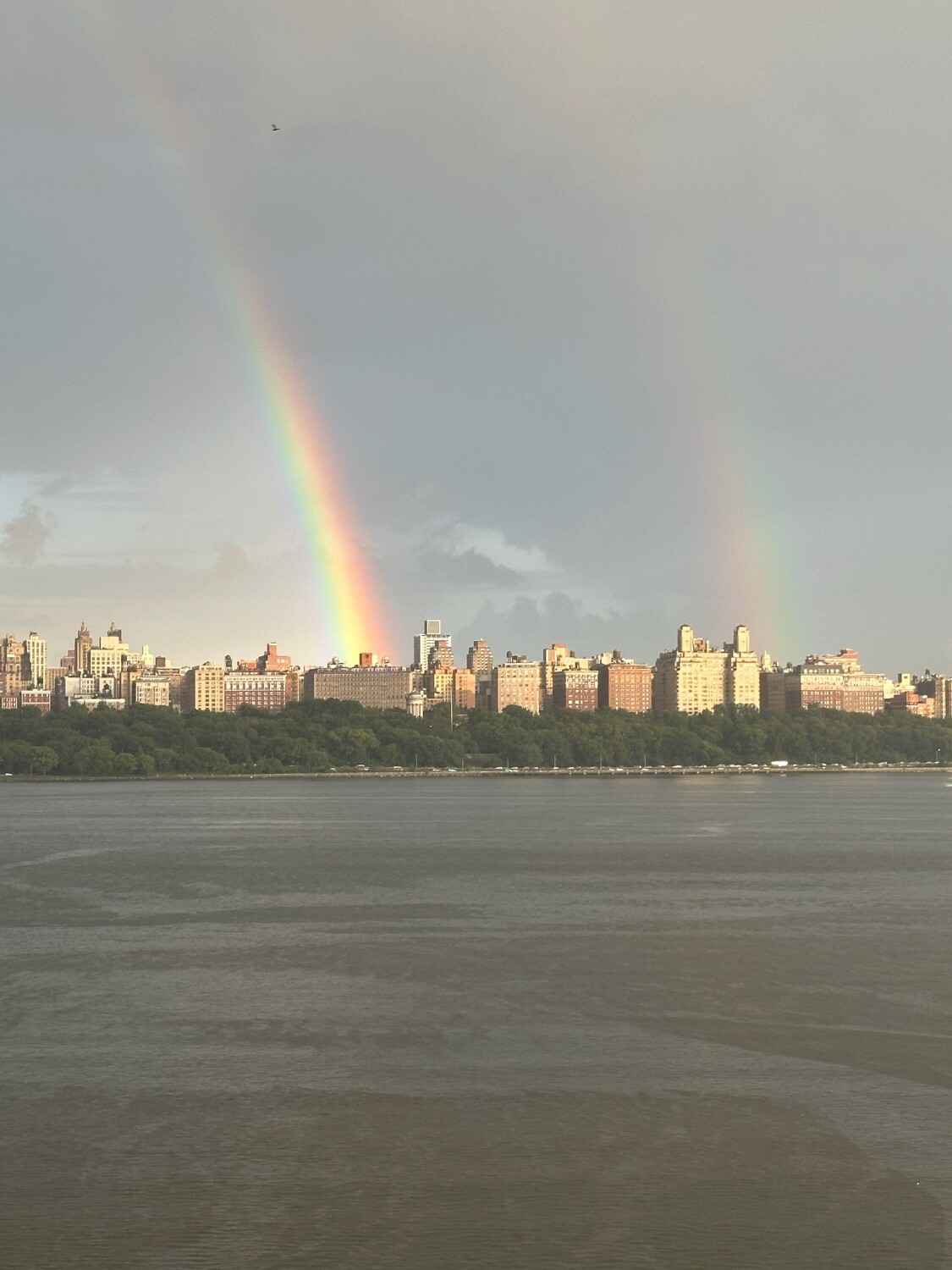 Double rainbow over Manhattan