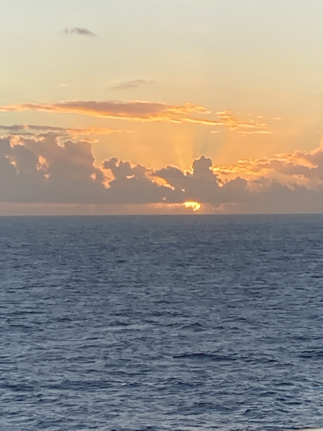 Sunset from a cruise ship