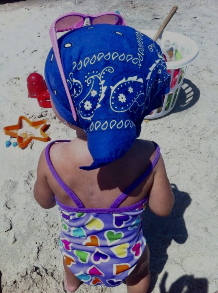 Beach Baby, Blue Bandanna