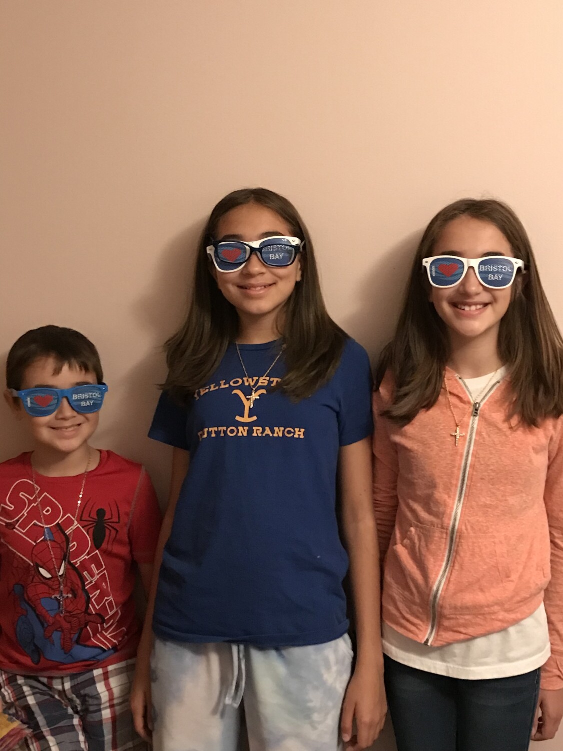 Grandkids sporting their heritage from Alaska.