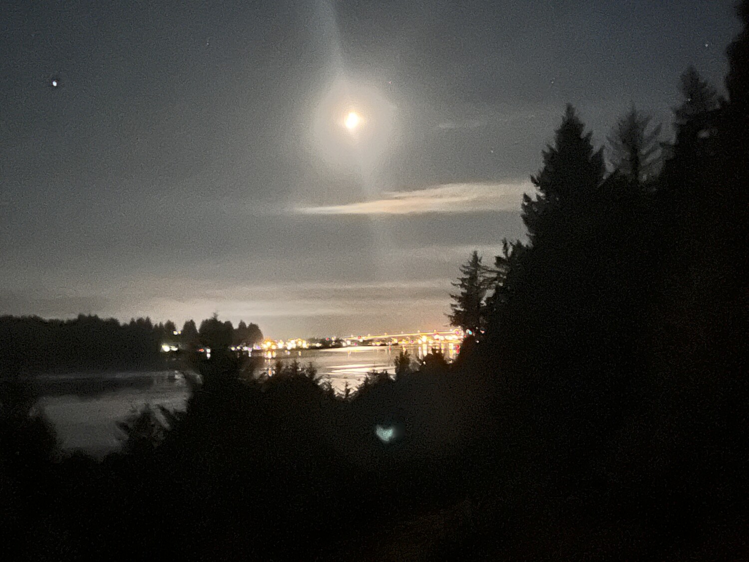July Moon over Waldport