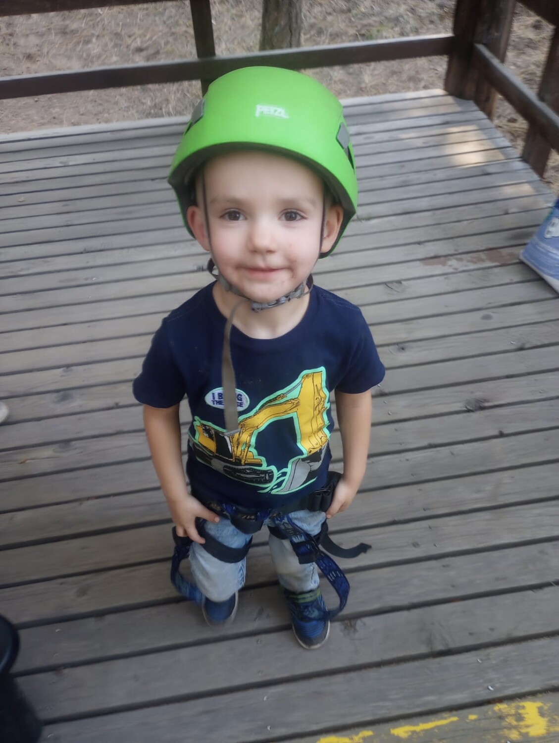 Ben Zipline Excitement