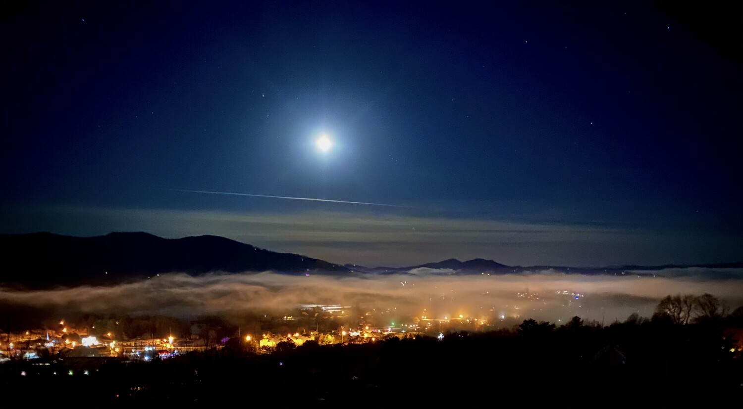 Moonlight over Hiawassee Georgia