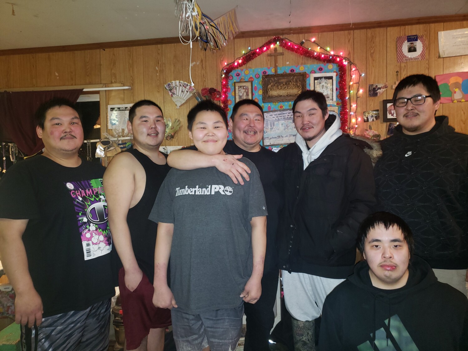 My son's with their father Charles Greene