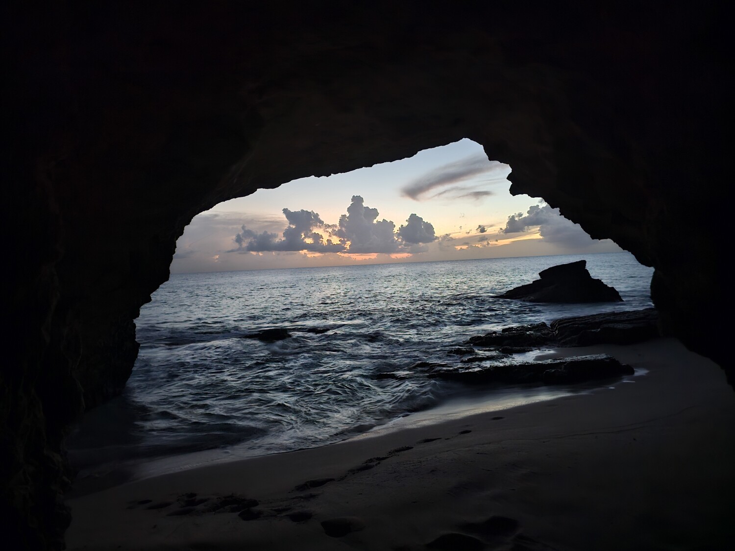 Cupecoy Beach Cave