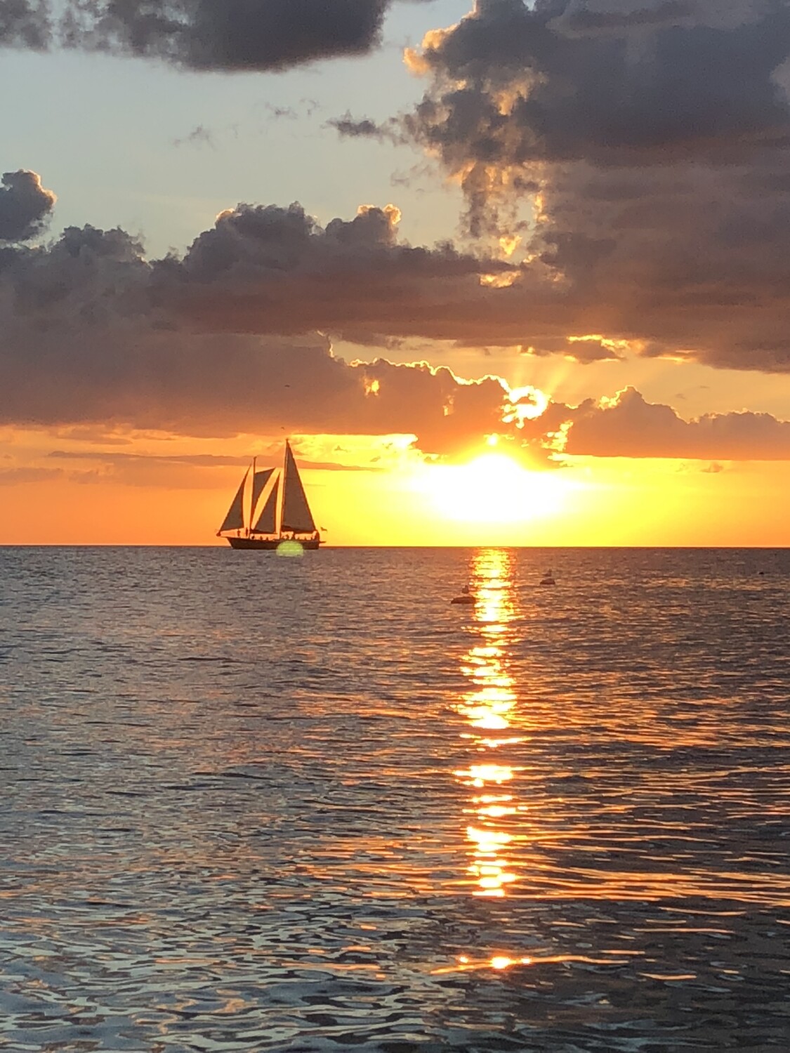 Sailing into the sunset