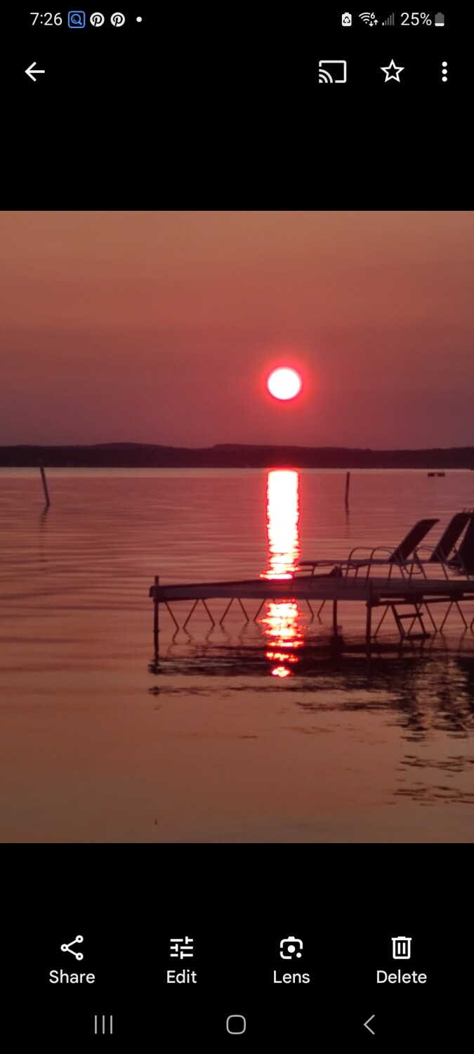 Sunset on Higgins Lake