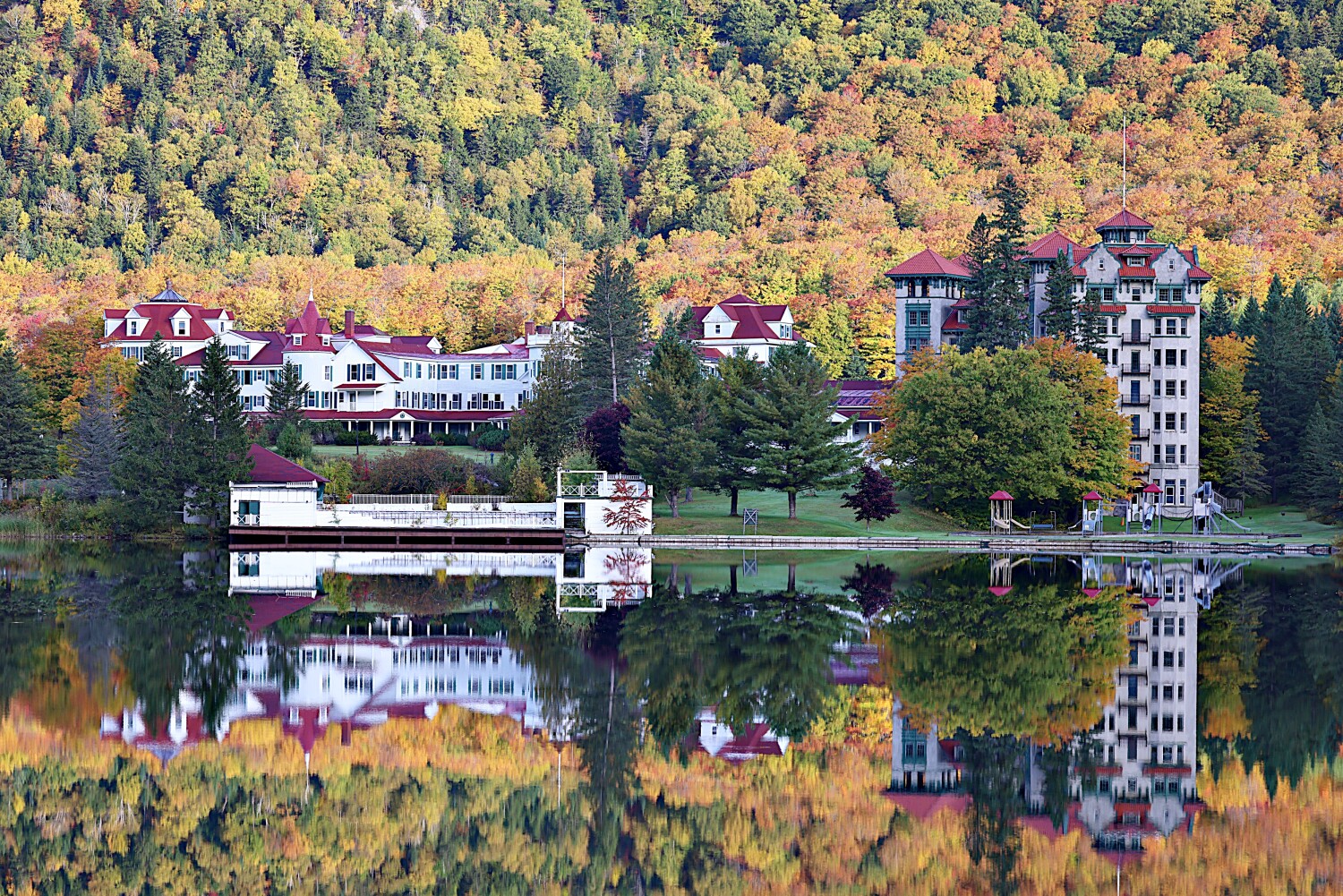 Autumn in Dixville Notch New Hampshire.