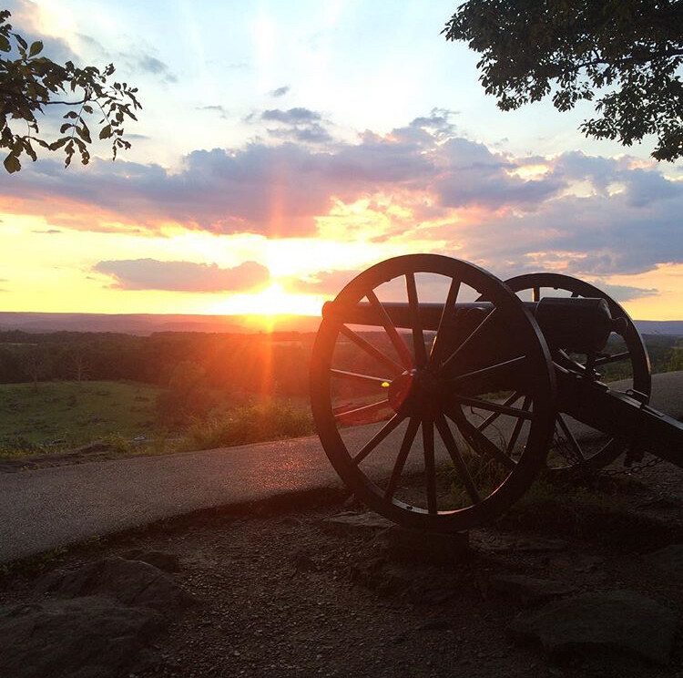 Gettysburg sunset