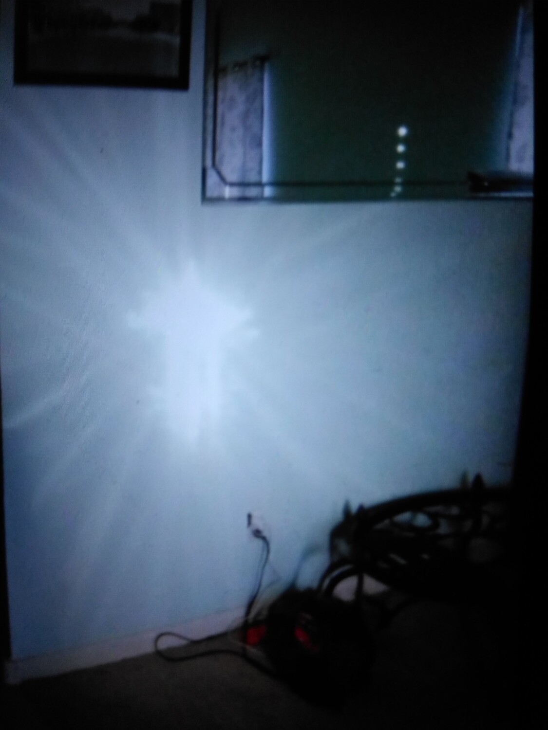 Appears on our living room wall at 7AM.