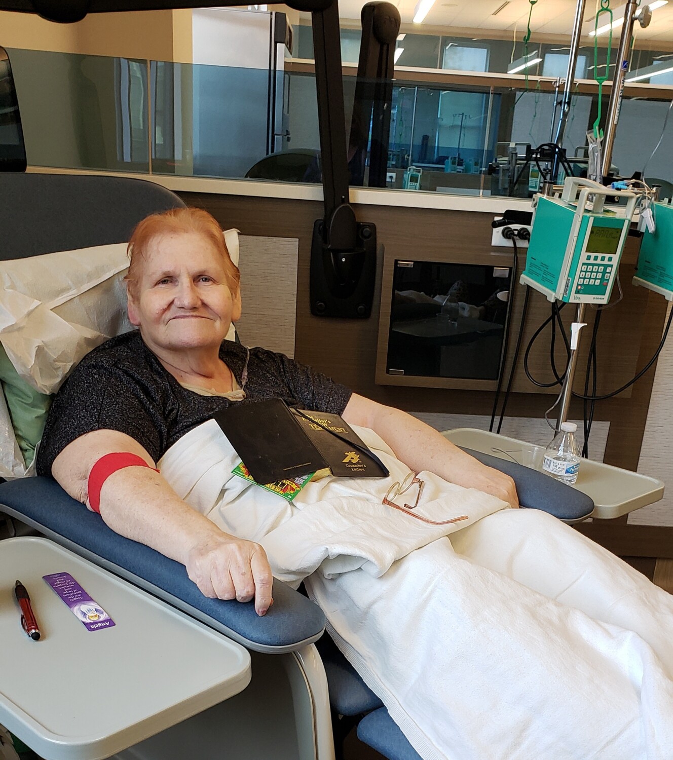 My mama Paulette Long getting chemo