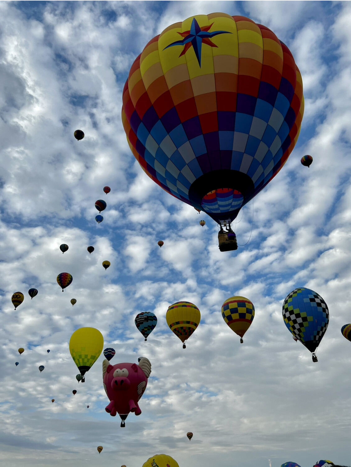 Flight of the balloons