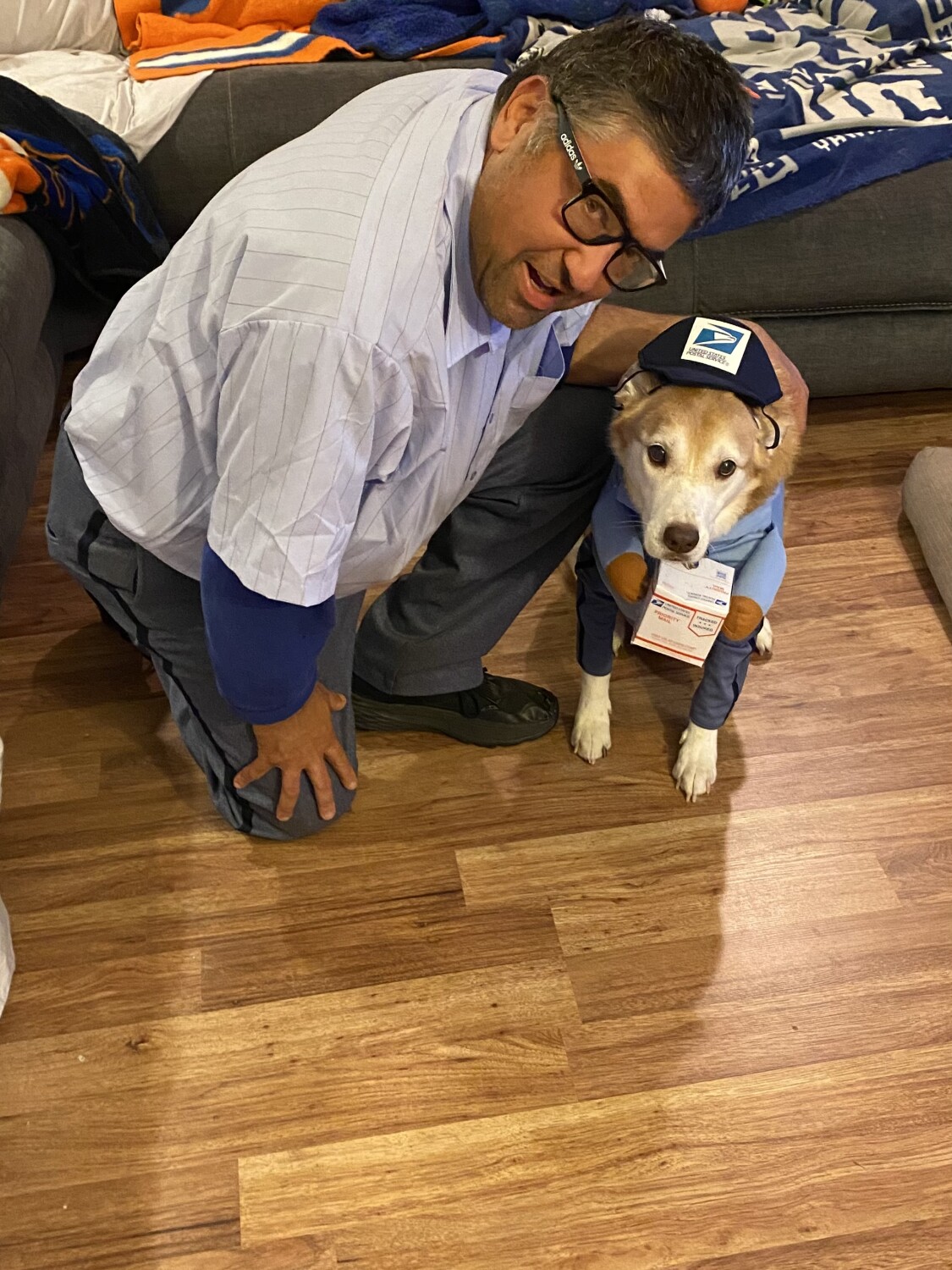 Frank and Stanley Oliver dressed for Halloween
