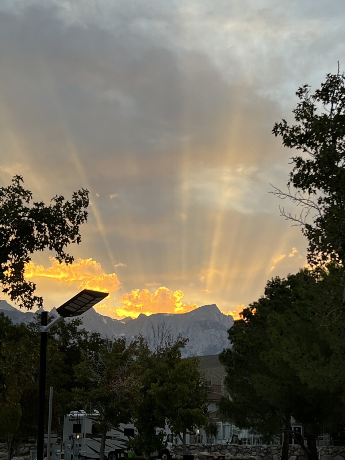 Sun Rays on Mt. Whitney