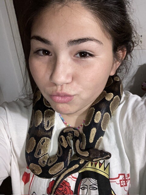 Queen and her snake