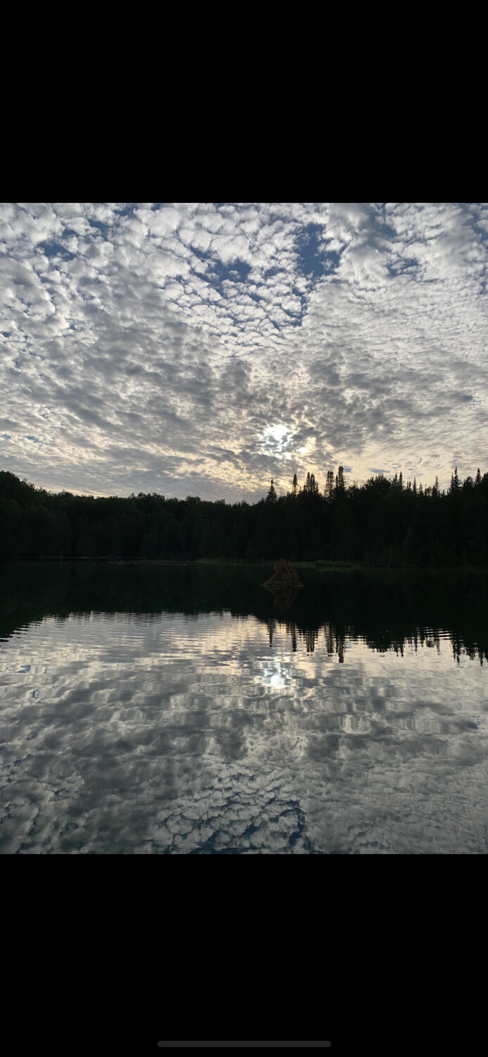 Moon rise over Blue Lake