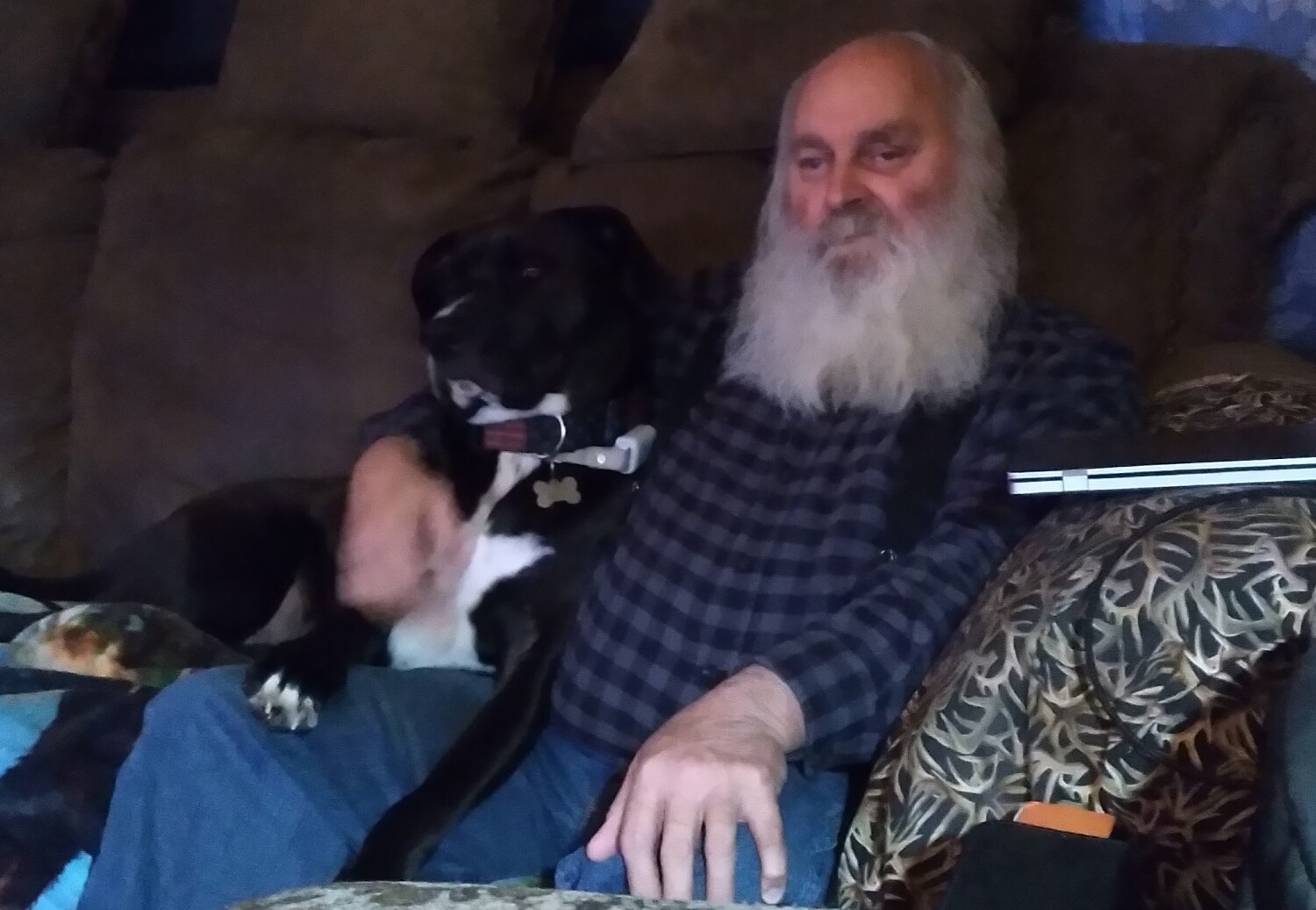 Just a girl and her PaPa watching football.