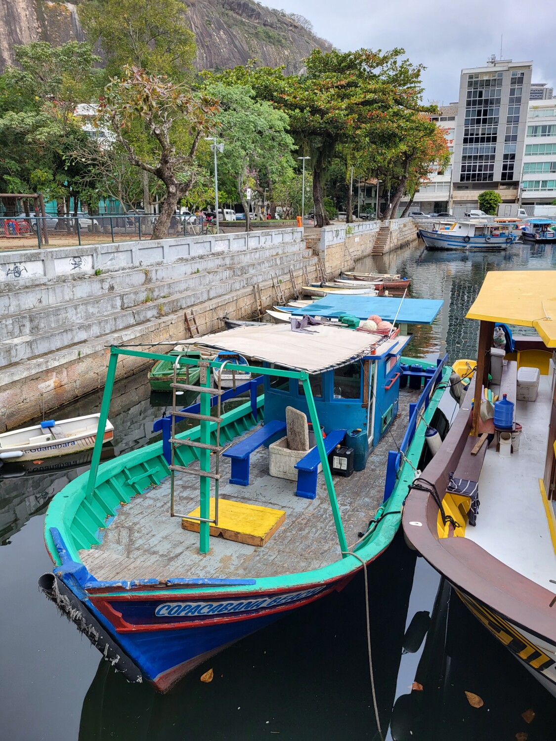 Fishing boat of Copacabana