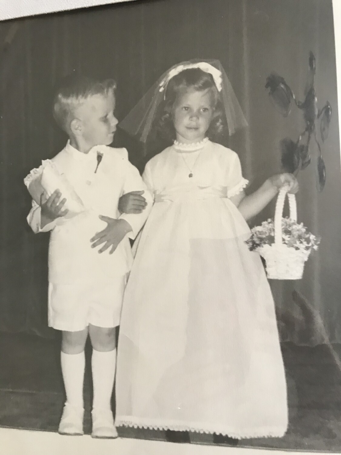 My flower girl and ring bearer. I call this SWEET!