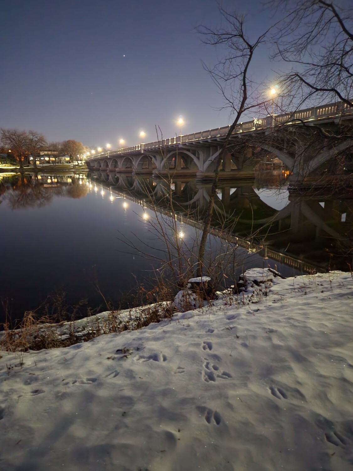 Reflections of Winter on the Mississippi