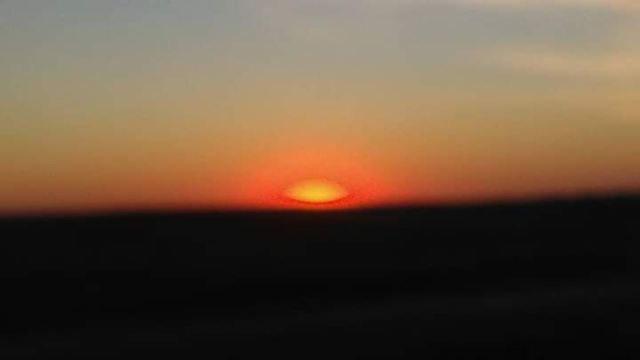 Sunset in the Badlands