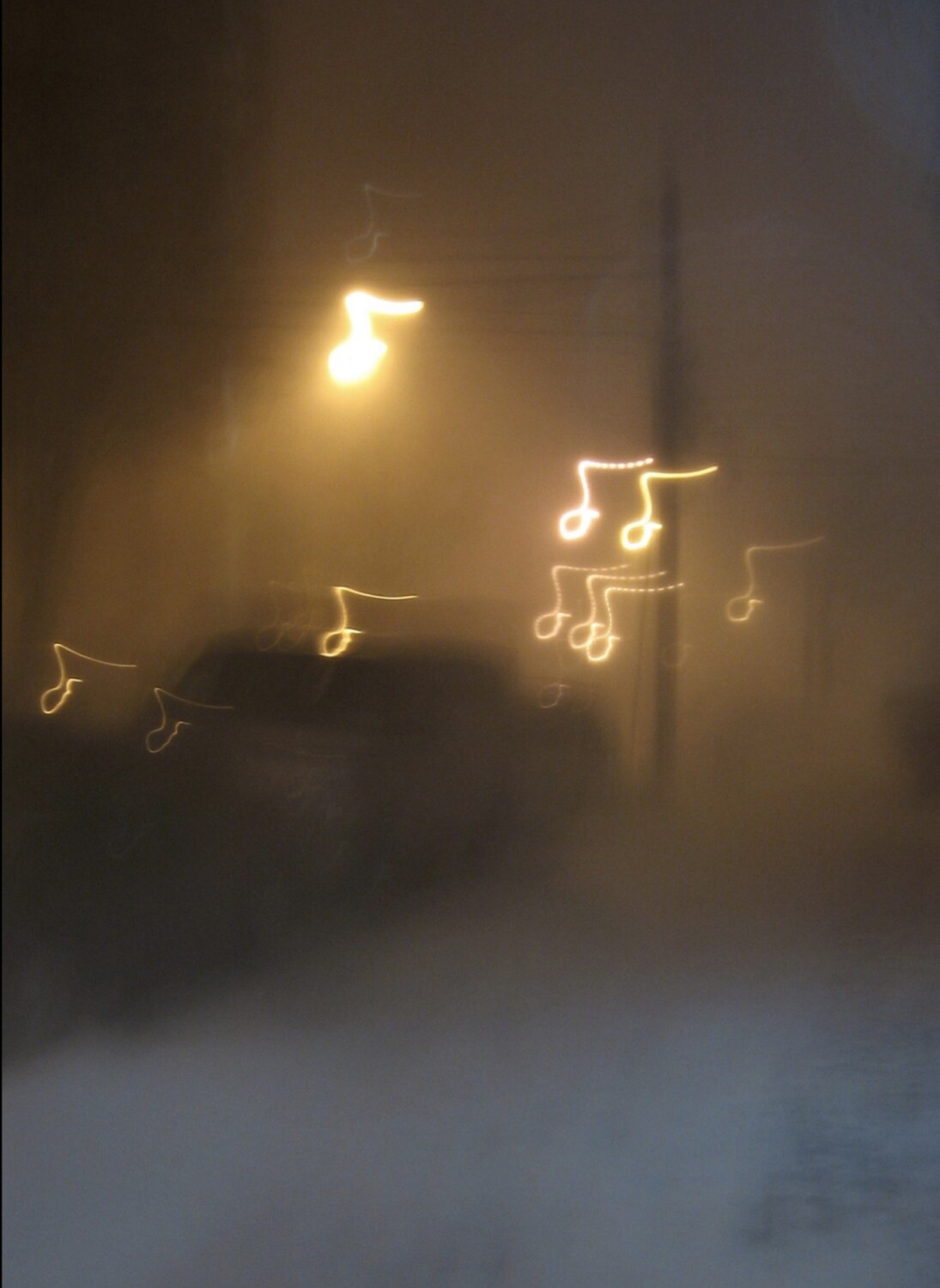 “A song in my heart. A blizzard around me”.