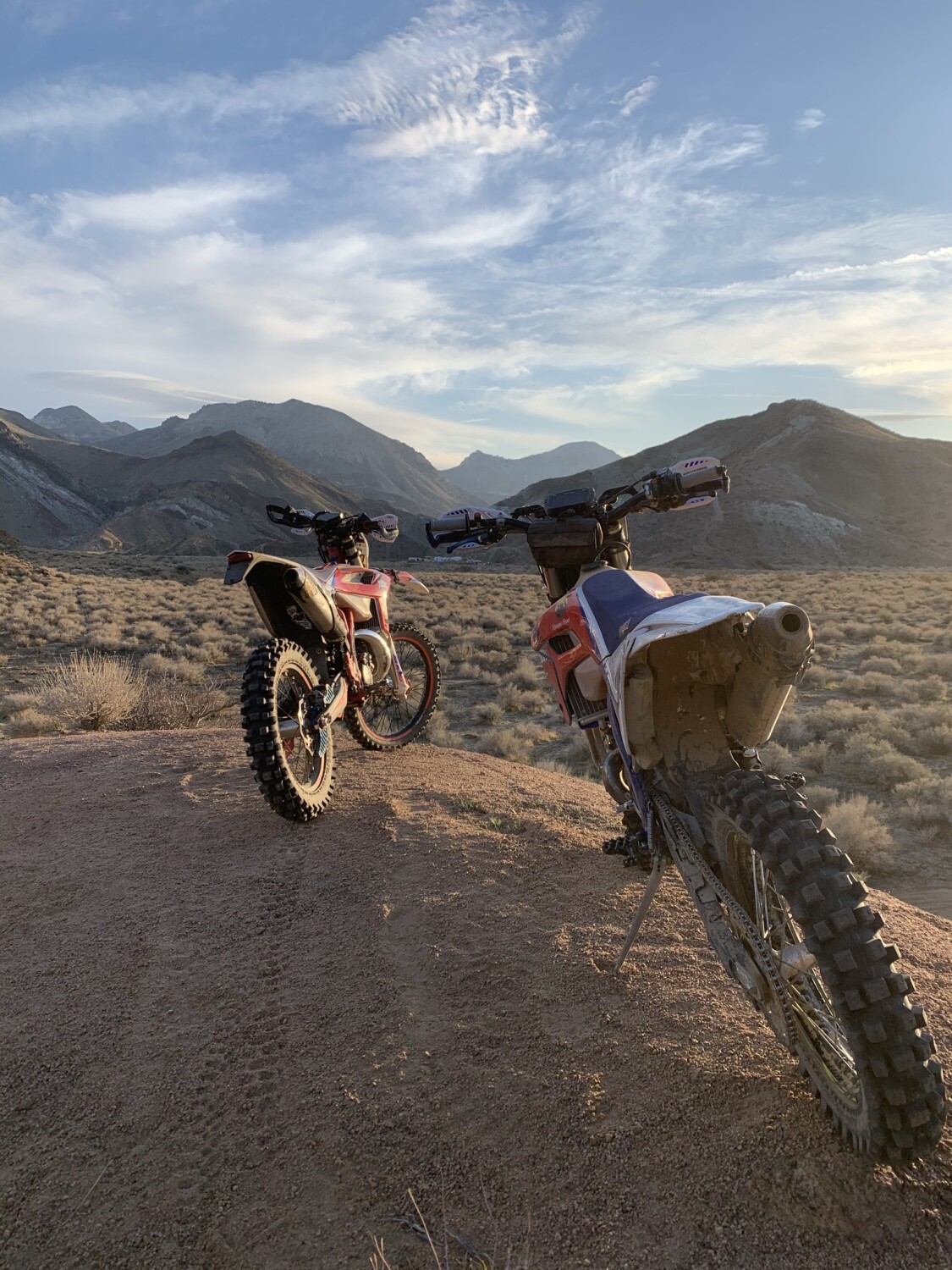 Mountain sunset adventure